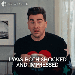 Amazed Shocked Dan Levy GIF