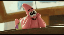 Amazed Smiling Patrick Star GIF
