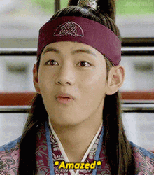 Amazed Taehyung V BTS Hwarang  GIF