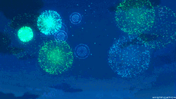 Amazing Anime Fireworks In The Sky GIF
