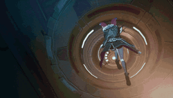Amazing Anime Girl Plotti Laser Battle GIF