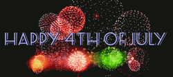 Amazing Beautiful Fireworks Happy 4Th Greetings GIF