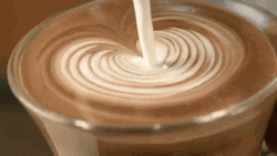 Amazing Cafe Latte Art  GIF
