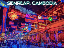 Amazing Cambodia Siemreap Tour At Night  GIF