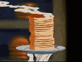 Amazing Delicious Pancakes Stack  GIF