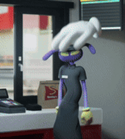 Amazing Digital Circus Jax Head Patting GIF