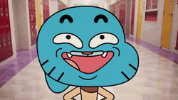 Amazing Gumball Cheering Smile  GIF