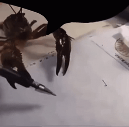 Amazing Lobster Writing Numbers  GIF