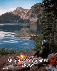 Amazing Nature Camping Happy Camper Relaxing GIF