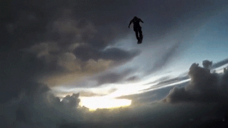 Amazing Triple Lindy Sky Dive GIF