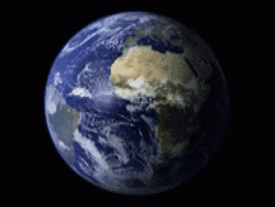 Amazing View Of Earth Rotation GIF