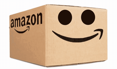 Amazon Cardboard Box With Smiling Face GIF
