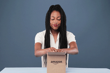 Amazon Parcel Arrive Ad GIF