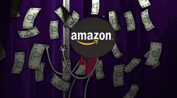 Amazon Smile Emoji Money Shower GIF