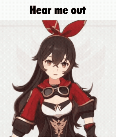 Amber From Genshin Impact Saying Hear Me Out GIF