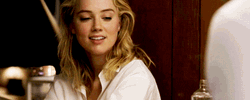 Amber Heard Fixing Hair GIF