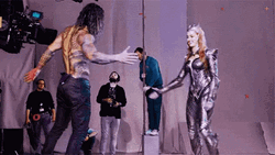 Amber Heard Jason Momoa High Five GIF
