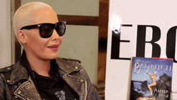 Amber Rose In Black Shades Duhhh GIF