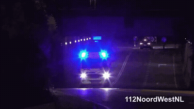 Ambulance Parked On Side Of Road GIF