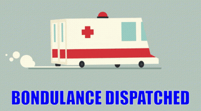 Ambulance With Bondulance Dispatched GIF