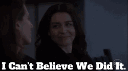Amelia Shepherd Can't Believe We Did It GIF