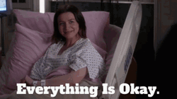 Amelia Shepherd In Hospital Bed Everything Is Fine GIF