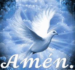 Amen Glowing Dove Heaven Sticker GIF