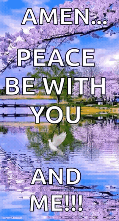 Amen Peace Be With You And Me GIF