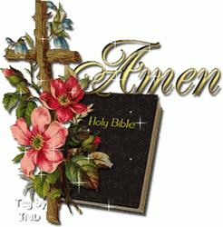 Amen Sparkling Holy Bible Cross GIF