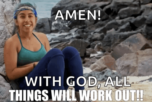 Amen With God All Things Will Work Out GIF