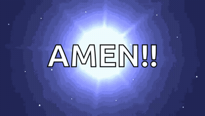 Amen Word In Front Of Star GIF