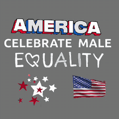 America Celebrate Male Equality With American Flag Poster GIF