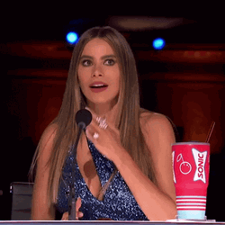 America's Got Talent Sofia Vergara Amazing Reaction  GIF