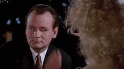 American Actor Bill Murray Blocking Poke GIF
