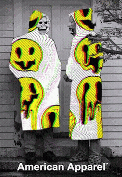 American Apparel Advertisement Couple Dressed Up GIF