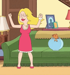 American Dad Francine Lee Smith Excited Dance GIF