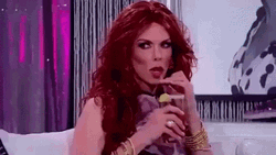 American Drag Race Queen Sips Tea GIF