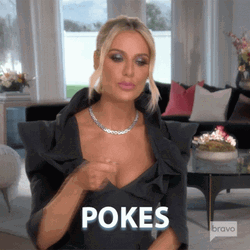 American Fashion Designer Dorit Kemsley Poke  GIF