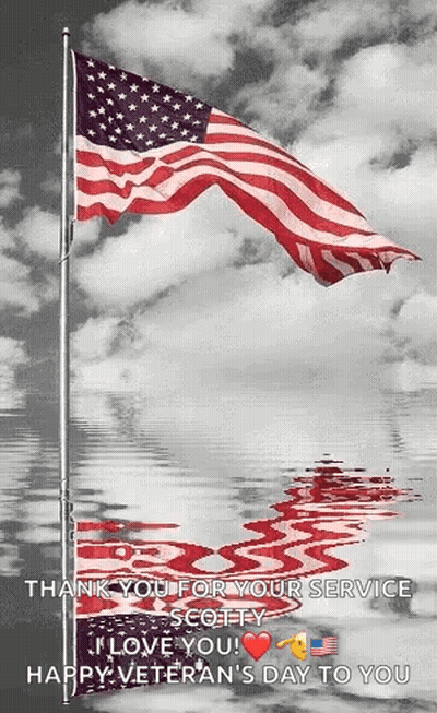 American Flag Close Up Stars GIF