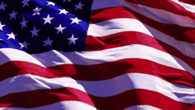 American Flag Flying In Wind GIF