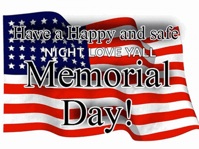 American Flag Happy Night Love Yall Memorial Day GIF