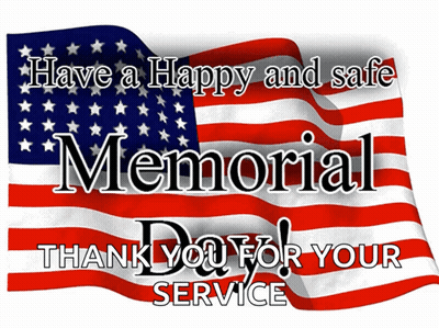American Flag Happy Safe Memorial Day Thank You GIF