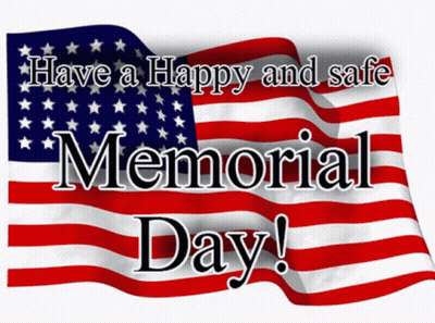 American Flag Have Happy And Safe Memorial Day GIF