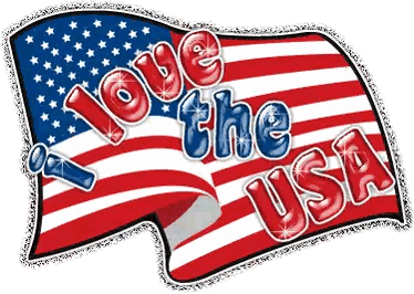 American Flag Love The USA Sticker
