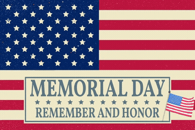 American Flag Memorial Day Remember And Honor GIF