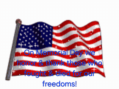 American Flag Memorial Day We Honor Those Who Fought GIF