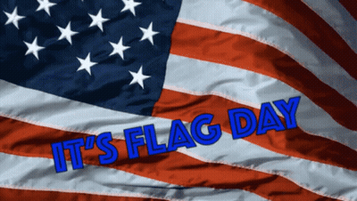 American Flag Saying It's Flag Day GIF