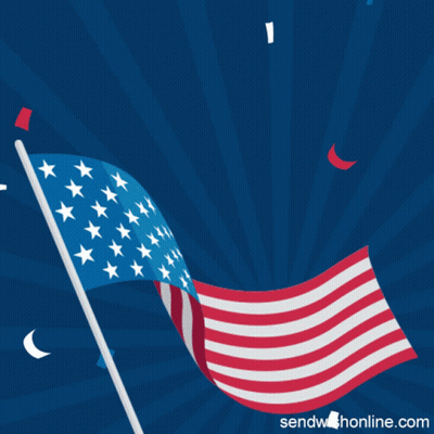 American Flag SendWishOnline.com GIF