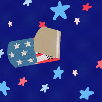 American Flag Thank You Healthcare Workers GIF