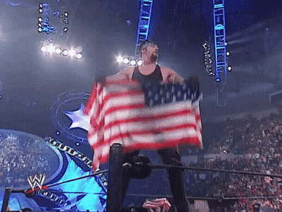 American Flag Waving God Bless America GIF